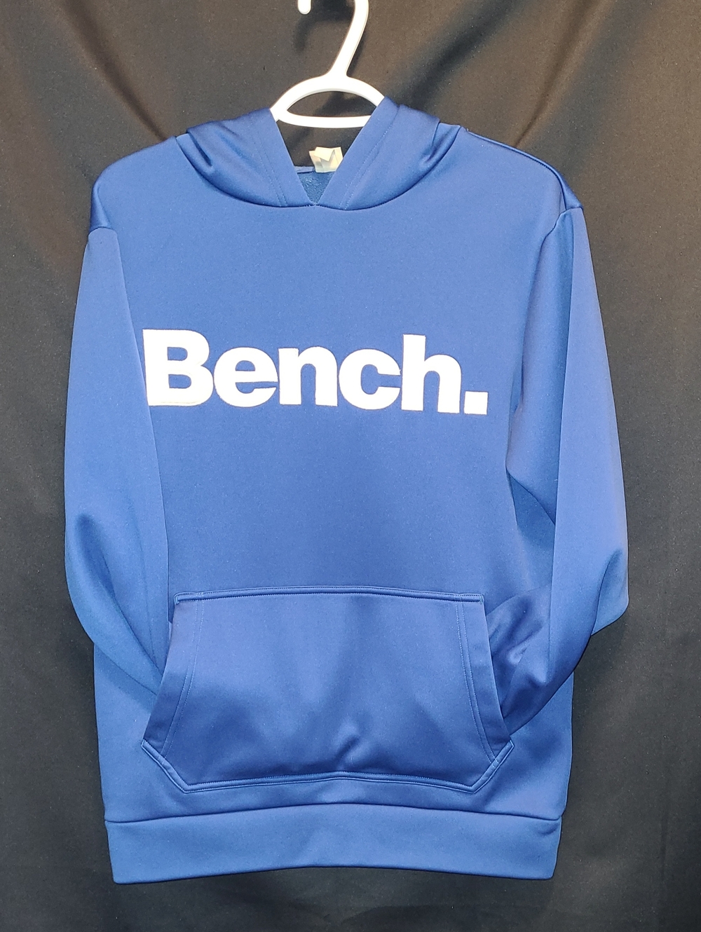 Bench Blue Hoodie with White Logo SZ Small